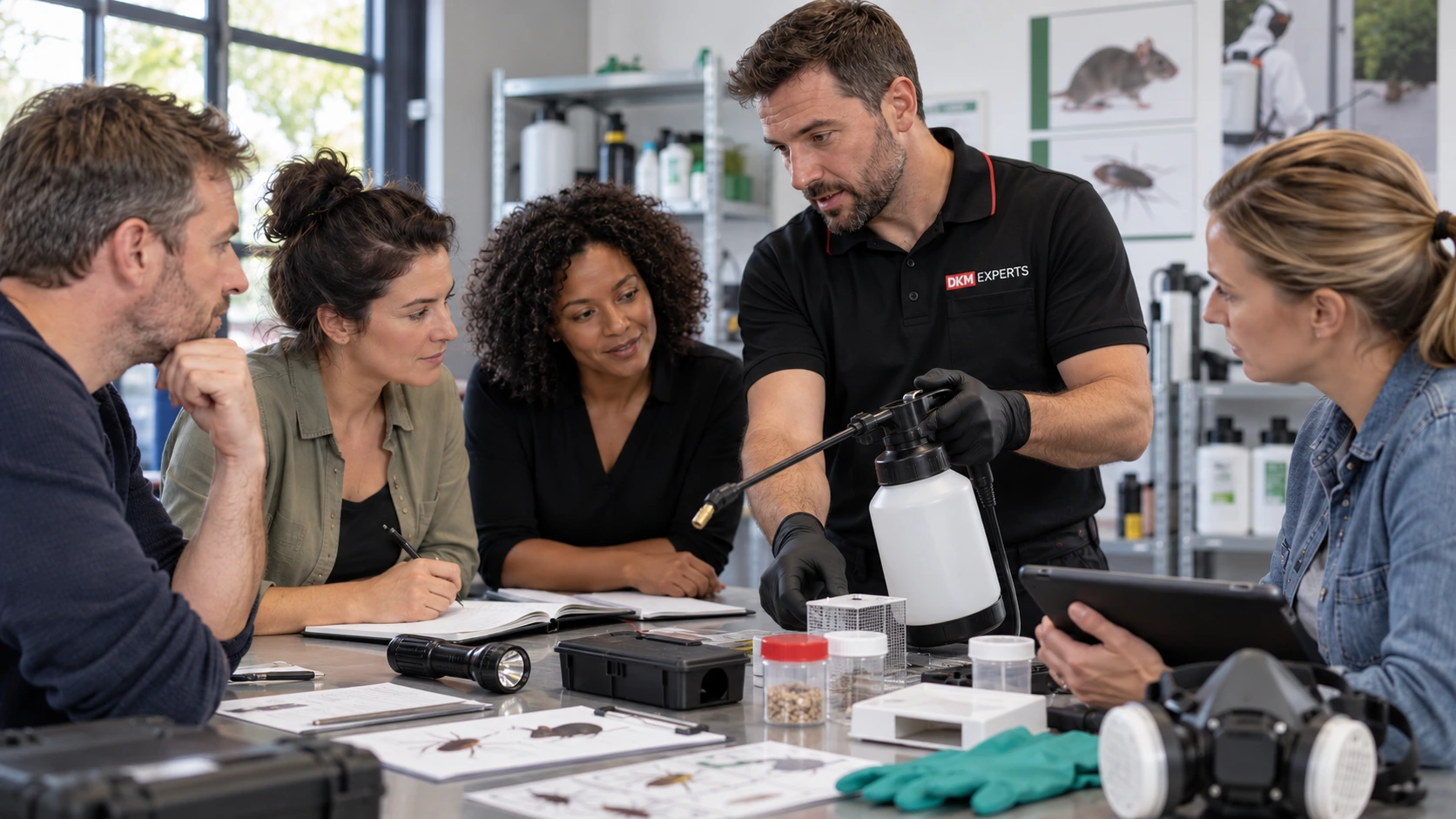 Session de formation au métier de technicien en gestion des nuisibles